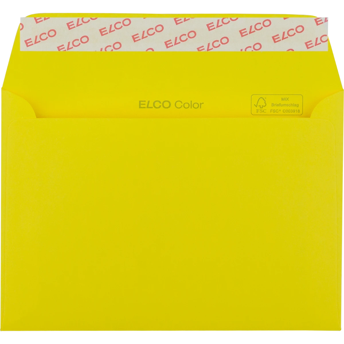 Elco Color Briefumschlag DIN C6 - intensivgelb - offen