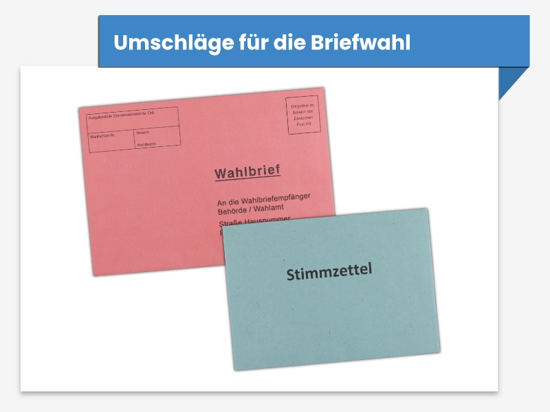 Briefwahlumschläge